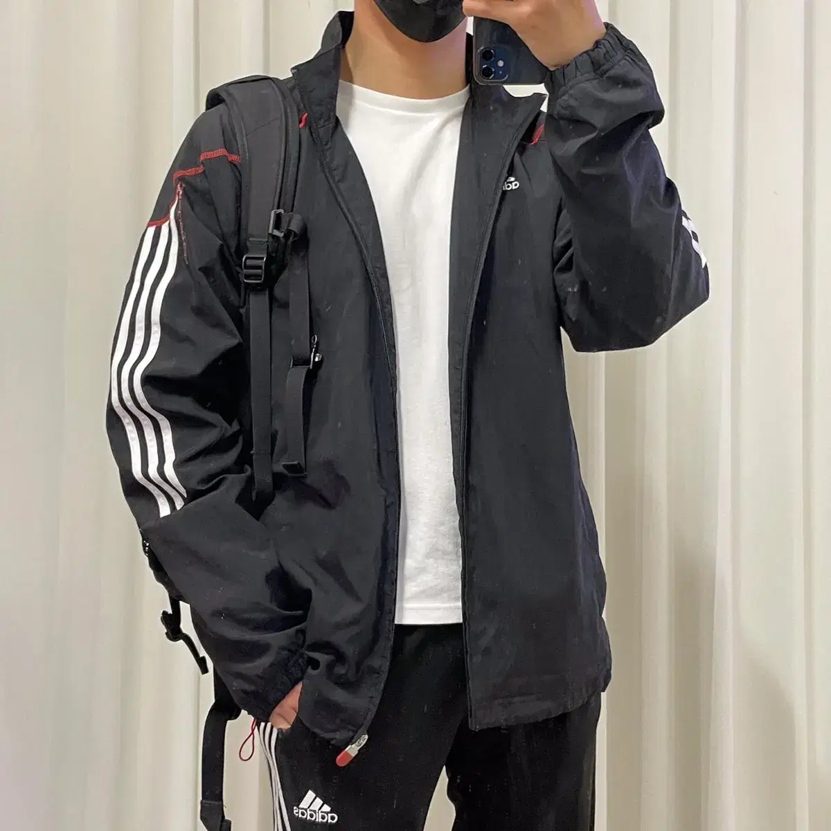 프롬브이 ADIDAS 아디다스 바람막이자켓 (XL)